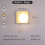 Voici La Transformation Du Titre: Appliques Murales Colorées Nordiques Design Scandinave Cbeige /