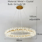 Voici Le Nouveau Titre: Applique Murale Led Cristal Design Élégant Lumineux Diamètre 80Cm /