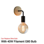 Voici Le Nouveau Titre: Applique Murale Rétro Bois Décor Rustique Mtwt G80 Zs Chambre