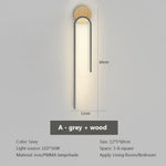 Voici Le Nouveau Titre En 6 Mots: Applique Murale Led Bois Nordique Design Élégant Wl554A Gris /