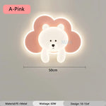 Voici Le Résultat: Applique Murale Ourson Design Enfants Cosy A Rose / Gradation Rc Chambre