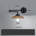 Voici Le Titre Transformé: Applique Murale Bois Design Épuré Scandinave A / Ampoule 5W Chambre