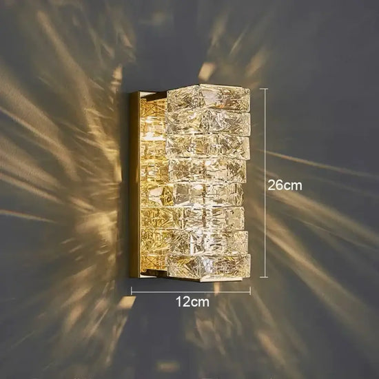 Voici Le Titre Transformé: Applique Murale En Cristal Carrée Élégance Contemporaine Minimaliste