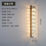 Voici Le Titre Transformé: Applique Murale En Cristal Moderne Et Élégante Lampe 8 Dorée Chambre