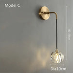 Voici Le Titre Transformé: Applique Murale Led Cristal Élégant Lumineux. Modèle C / Blanc Chaud