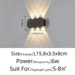 Voici Le Titre Transformé: Applique Murale Led Élégante Design Épurée Type B 6 Têtes 6W Chambre