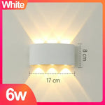 Voici Le Titre Transformé: Applique Murale Led Extérieur Moderne Design Aluminium Avec-6W / Blanc