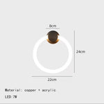 Voici Le Titre Transformé: Applique Murale Led Moderne Design Élégant B-Noir / 3 Modifiables Chambre