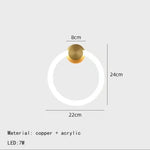 Voici Le Titre Transformé: Applique Murale Led Moderne Design Élégant B-Or / 3 Modifiables Chambre