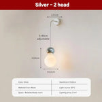 Voici Le Titre Transformé: Applique Murale Led Nordique Élégante Tendance Lwl154 Argent 2H /