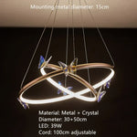 Voici Le Titre Transformé: Applique Murale Led Papillon Élégant Design Moderne C-30 50 Cm / 3