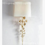 Voici Le Titre Transformé: Applique Murale Led Vintage Élégante Cristalline Chambre