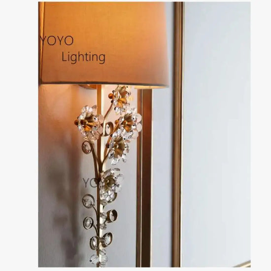 Voici Le Titre Transformé: Applique Murale Led Vintage Élégante Cristalline Chambre