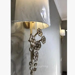 Voici Le Titre Transformé: Applique Murale Led Vintage Élégante Cristalline Chambre
