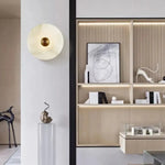 Voici Le Titre Transformé: Applique Murale Ronde Marbre Design Élégant Chambre