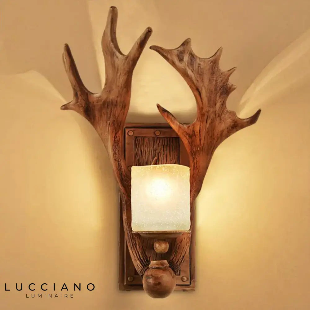 Voici Le Titre Transformé: Applique Murale Vintage Bois Élégante Luxueuse Chambre