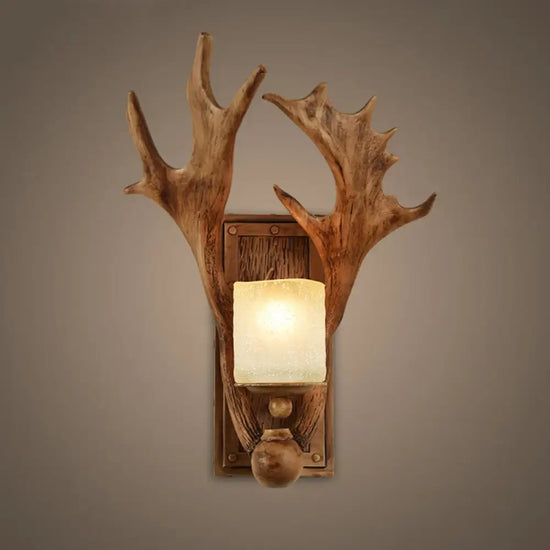 Voici Le Titre Transformé: Applique Murale Vintage Bois Élégante Luxueuse Chambre