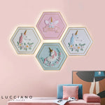 Voici Ma Proposition: Applique Murale Hexagonale Exploration Céleste Rêveuse Chambre