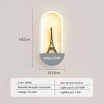 Voici Ma Proposition: Applique Murale Led Nordique Design Élégant Hôtel Je Blanc / Lumière