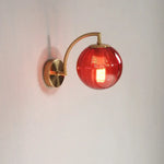 Voici Ma Proposition: Applique Murale Led Verre Nordique Élégant Design Rouge Chambre