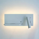 Voici Ma Proposition: Applique Murale Multifonction Support Connecté Élégant Blanc Mat / Côté