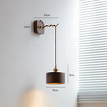 Voici Ma Transformation: Applique Murale Noyer Moderne Design Élégant Allumez La Prise / 4W